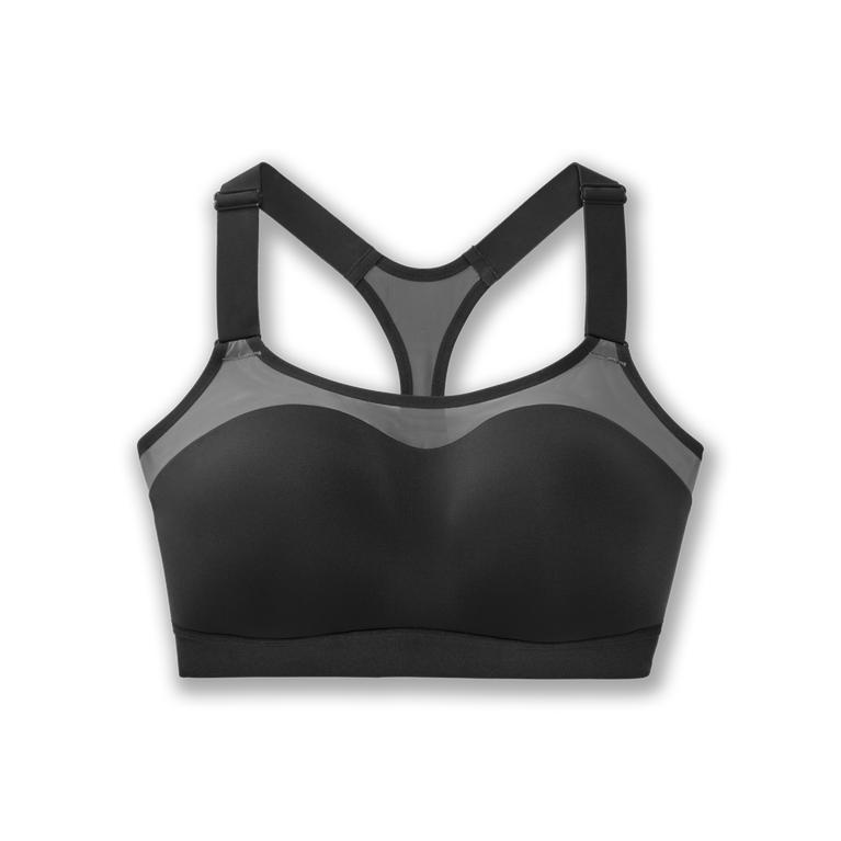 Brooks Women's DARE RACERBACK Sports Bras - Asphalt/DarkGey - Canada (YXZAL-1507)